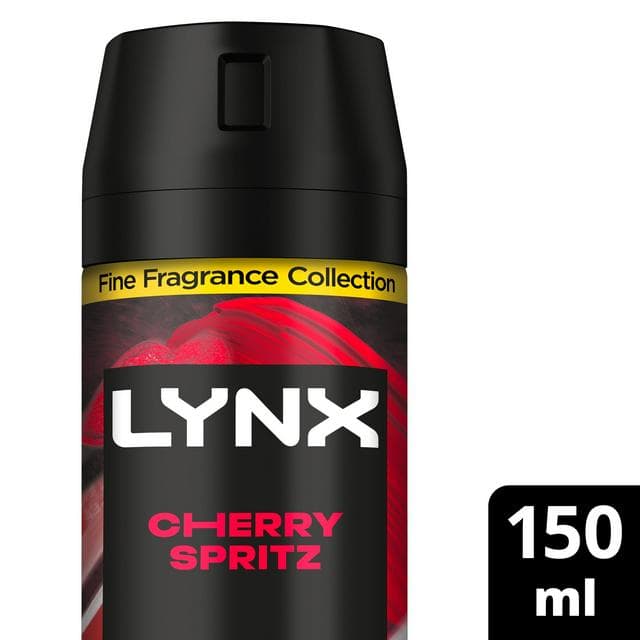 Lynx Cherry Spritz 72h Fine Fragrance Deodorant Body Spray for Men 150ml - gallery image 1
