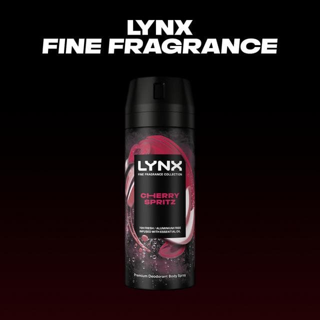 Lynx Cherry Spritz 72h Fine Fragrance Deodorant Body Spray for Men 150ml - gallery image 2