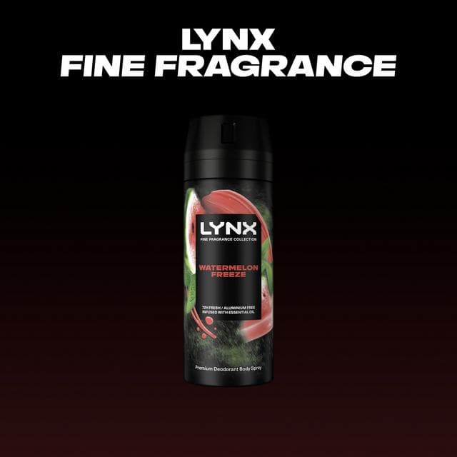Lynx Watermelon Freeze 72h Fine Fragrance Deodorant Body Spray for Men 150ml - gallery image 2