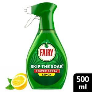 Fairy Skip The Soak Power Spray Lemon Dish & Kitchen Spray Pre Treatment 500ml