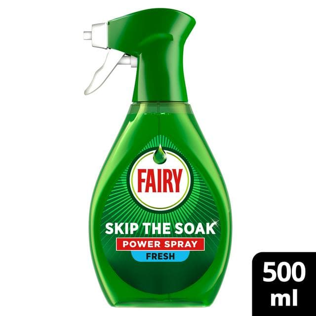 Fairy Skip The Soak Power Spray Fresh Dish & Kitchen Spray Pre Treatment 500ml - gallery image 1