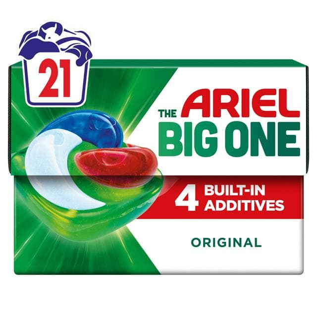 Ariel The Big One 21 Washes Original Pods Laundry Detergent Washing Capsules - gallery image 1