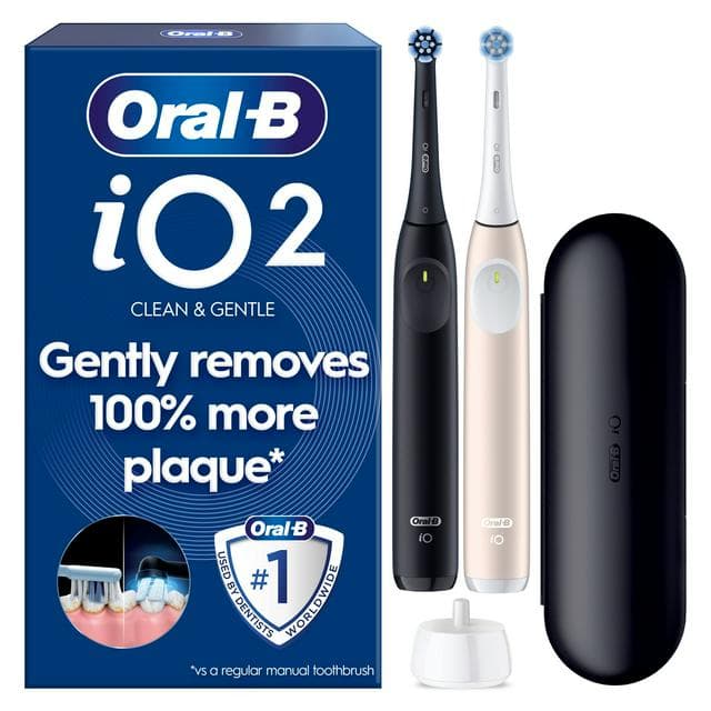 Oral-B iO2 Night Black & Calm Pink Electric Toothbrush - gallery image 1