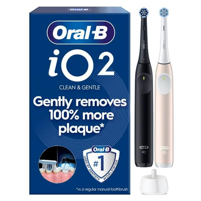 Oral-B iO2 Night Black & Calm Pink Electric Toothbrush - gallery image 1