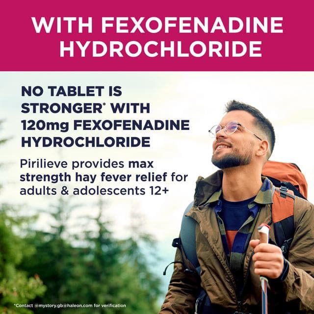 Pirilieve Hayfever Relief Fexofenadine Tablets x30 - gallery image 3