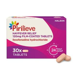 Pirilieve Hayfever Relief Fexofenadine Tablets x30