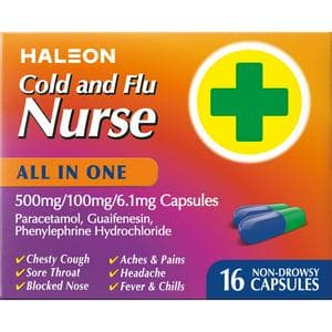 Haleon Cold & Flu Nurse 16 x All in One Capsules