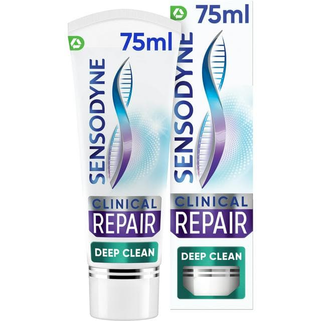 Sensodyne Clinical Repair Deep Clean Sensitive Toothpaste 75ml - gallery image 1