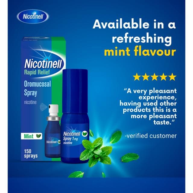 Nicotinell Nicotine Spray Mint Flavour 300 Sprays 1mg - gallery image 3