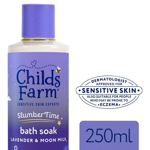 Childs Farm 250ml Slumber Time Sleep Lavender & Moon Milk for Babies, Kids & Sensitive Skin Bath Soak - gallery image 1