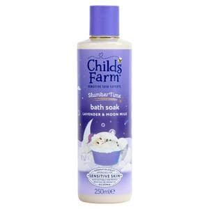 Childs Farm Slumber Time Sleep Bath Soak Lavender & Moon Milk Gentle Bubble Bath for Babies Kids & Sensitive Skin 250ml