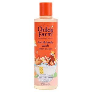 Childs Farm Sweet Orange Hair & Body Wash Gentle Tear Free Formula for Kids Babies & Sensitive Skin 250ml