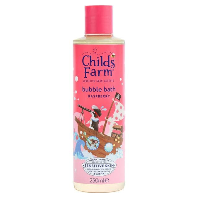 Childs Farm Raspberry Bubble Bath Gentle Formula for Kids Babies & Sensitive Skin 250ml - gallery image 1