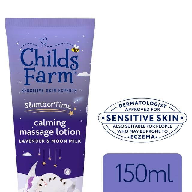 Childs Farm 150ml Slumber Time Sleep Calming Massage Lotion Lavender & Moon Milk Gentle Moisturiser for Babies - gallery image 1