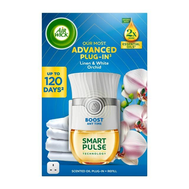 Air Wick Plug-In Kit Linen & White Orchid Air Freshener 19ml - gallery image 1