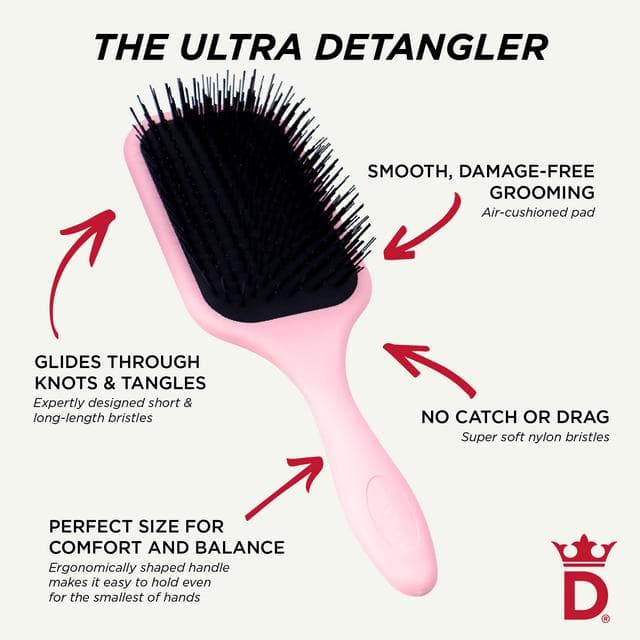 Denman D90L the Ultra Detangler Pink Crush - gallery image 4