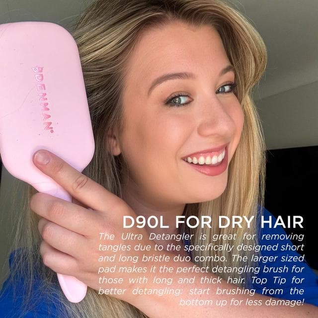 Denman D90L the Ultra Detangler Pink Crush - gallery image 5
