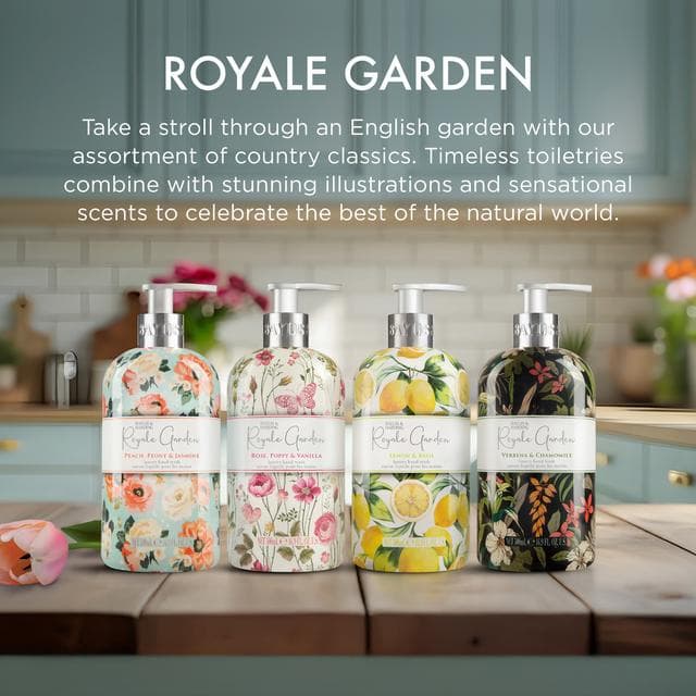 Baylis & Harding Royale Garden Verbena & Chamomile Luxury Hand Wash, Limited Edition 500ml - gallery image 4
