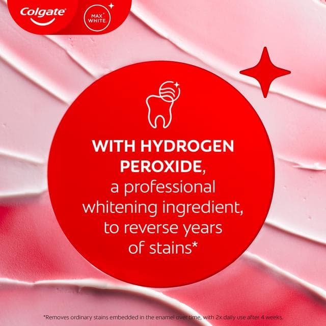 Colgate Max White Clinical Purifying Power Teeth Whitening Toothpaste 75ml - gallery image 4