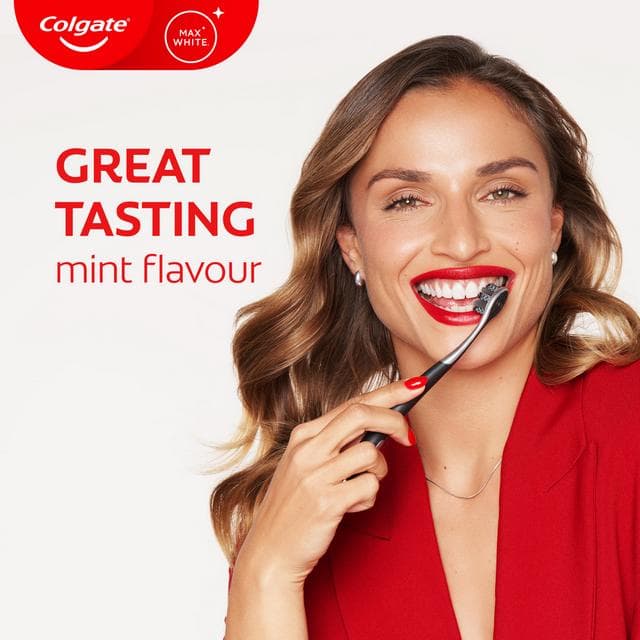 Colgate Max White Clinical Purifying Power Teeth Whitening Toothpaste 75ml - gallery image 5