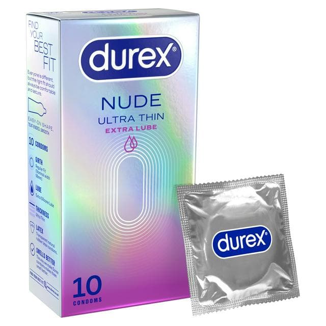 Durex 10 x Nude Extra Lube Condoms - gallery image 1