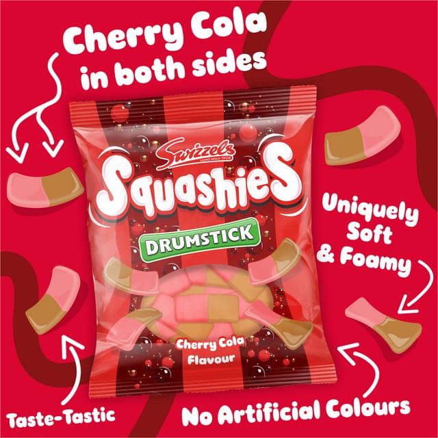 Swizzels Squashies Cherry Cola Flavour 140g - gallery image 2