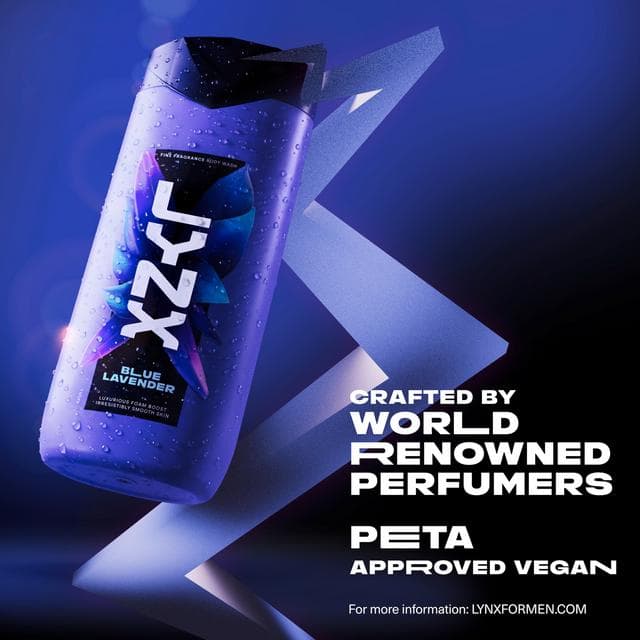Lynx Blue Lavendar Fine Fragrance Shower Gel Body Wash for Men 400ml - gallery image 5