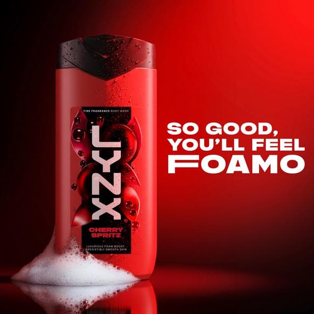 Lynx Cherry Spritz Fine Fragrance Shower Gel Body Wash for Men 400ml - gallery image 2
