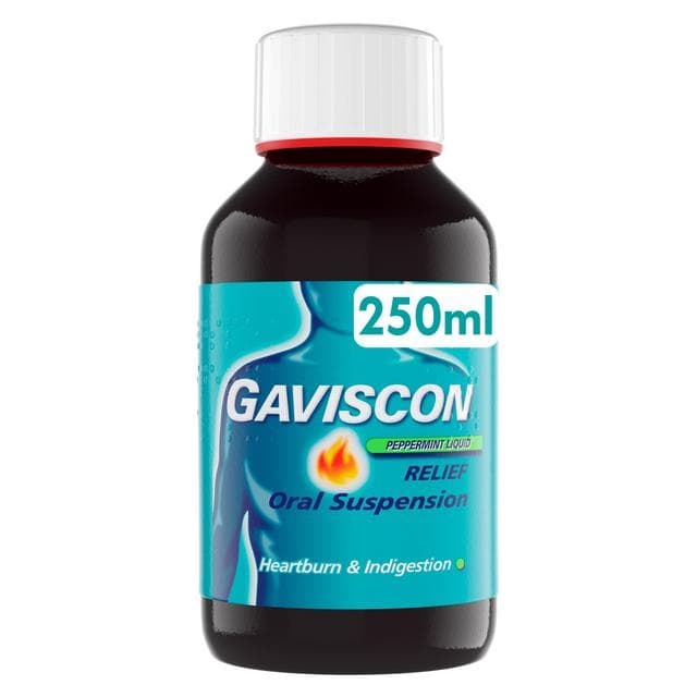 Gaviscon Heartburn & Indigestion Liquid Peppermint 250ml - gallery image 5
