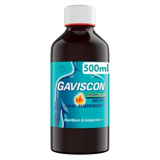 Gaviscon Heartburn & Indigestion Liquid Peppermint 500ml - gallery image 1