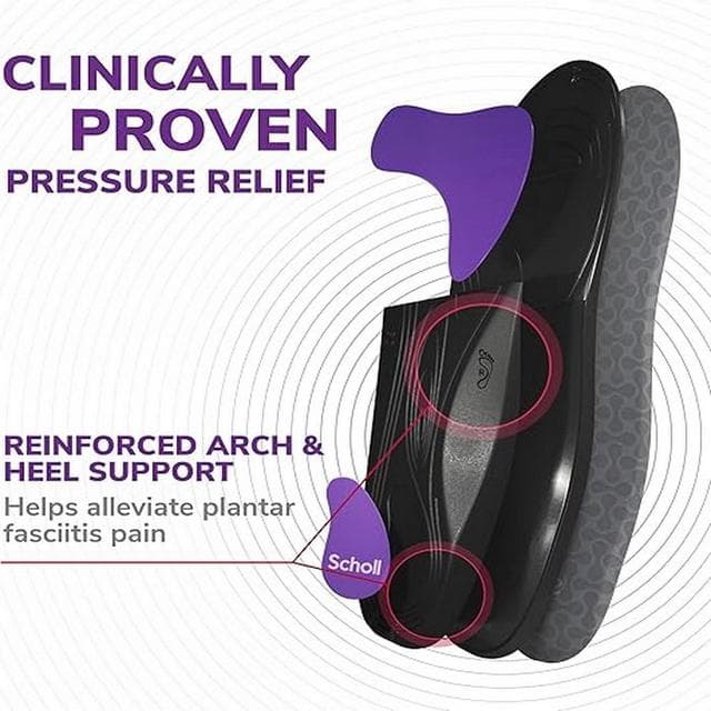 Scholl Balance Orthotics S M L Size 4, 5-6, 5 Plantar Fasciitis Pain Relief Insole - gallery image 5