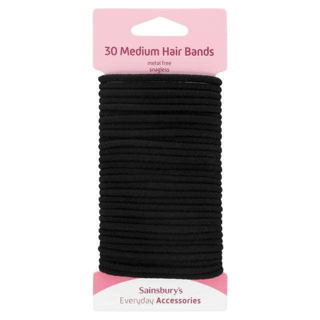 Sainsbury's Hair Bands Black x30 - gallery image 1