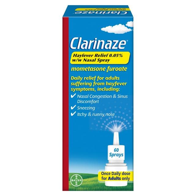 Clarinaze Hayfever Relief 0.05% w/w 60 Nasal Spray 10g - gallery image 1