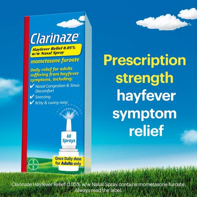 Clarinaze Hayfever Relief 0.05% w/w 60 Nasal Spray 10g - gallery image 2