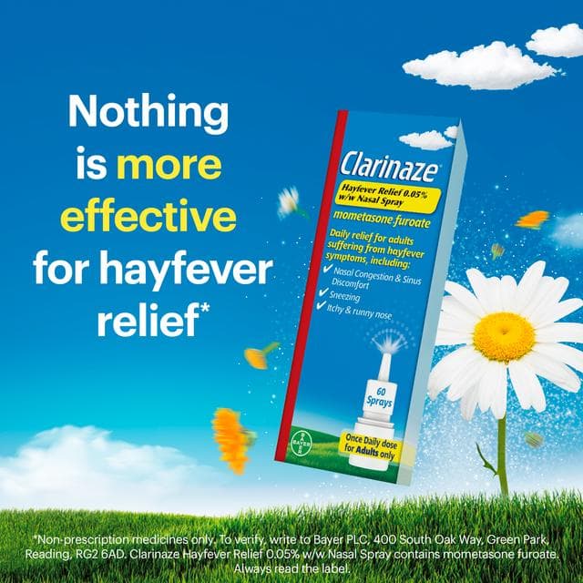 Clarinaze Hayfever Relief 0.05% w/w 60 Nasal Spray 10g - gallery image 5