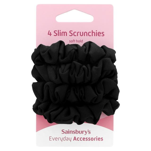 Sainsbury's Soft Slim Scrunchie x4 - gallery image 1