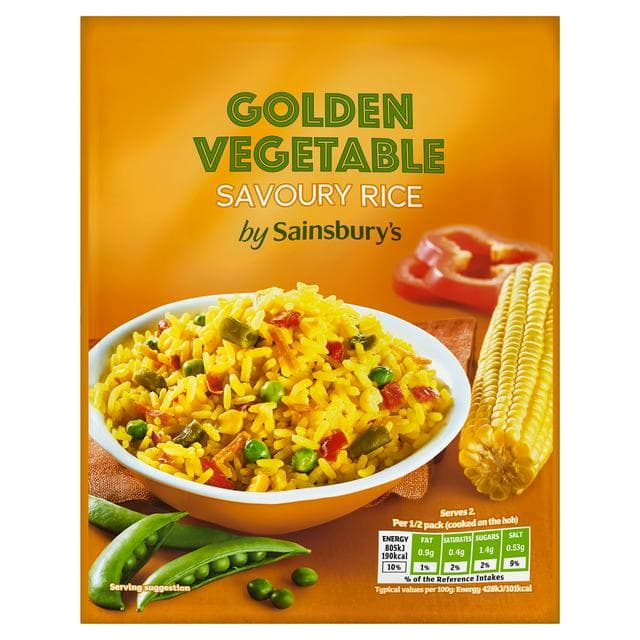 Sainsbury's Golden Vegetable Savoury Rice 105g - gallery image 1