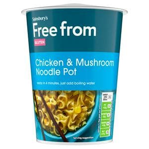 Sainsbury's Free From Chicken & Mushroom Noodle Pot 75g