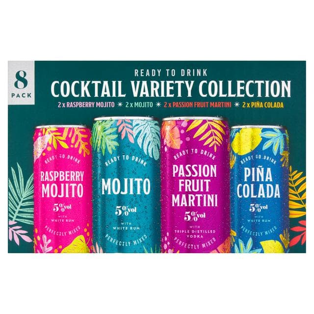 Sainsbury's Cocktail Variety Collection 8 x 250ml - gallery image 1