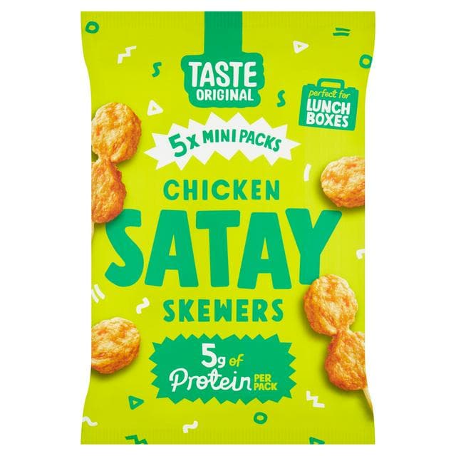 Taste Original Chicken Satay Skewers Mini Bags x5 32g - gallery image 1