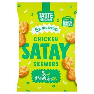 Taste Original Chicken Satay Skewers Mini Bags x5 32g