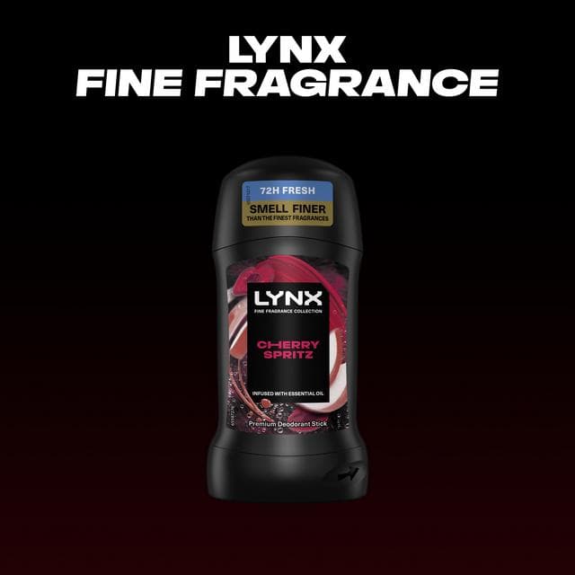 Lynx Cherry Spritz 72h Fine Fragrance Antiperspirant Deodorant Stick for Men 50ml - gallery image 2
