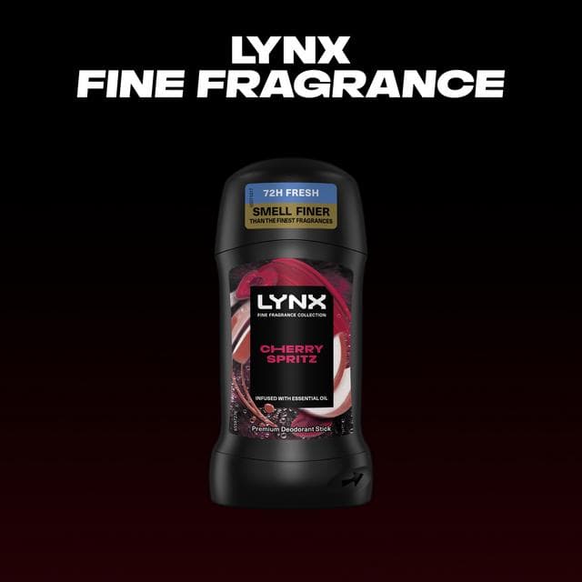 Lynx Cherry Spritz 72h Fine Fragrance Antiperspirant Deodorant Stick for Men 50ml - gallery image 2
