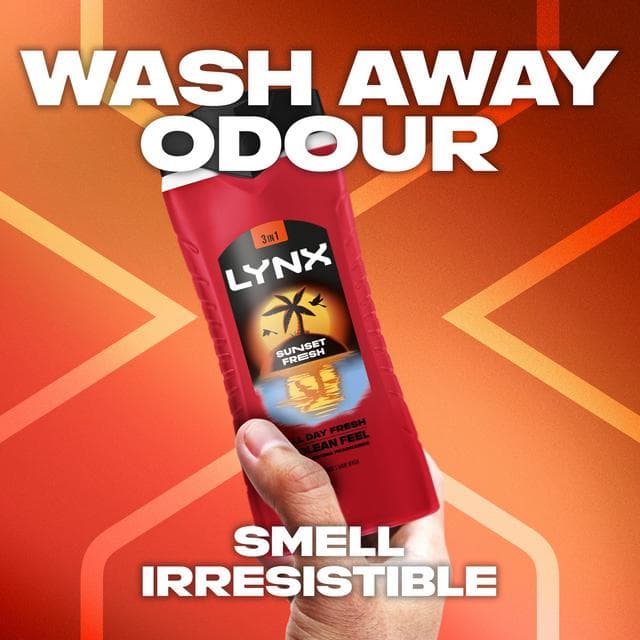 Lynx Sunset Fresh Shower Gel Body Wash for Men 225ml - gallery image 3