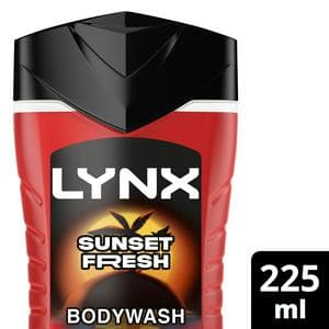 Lynx Sunset Fresh Shower Gel Body Wash for Men 225ml