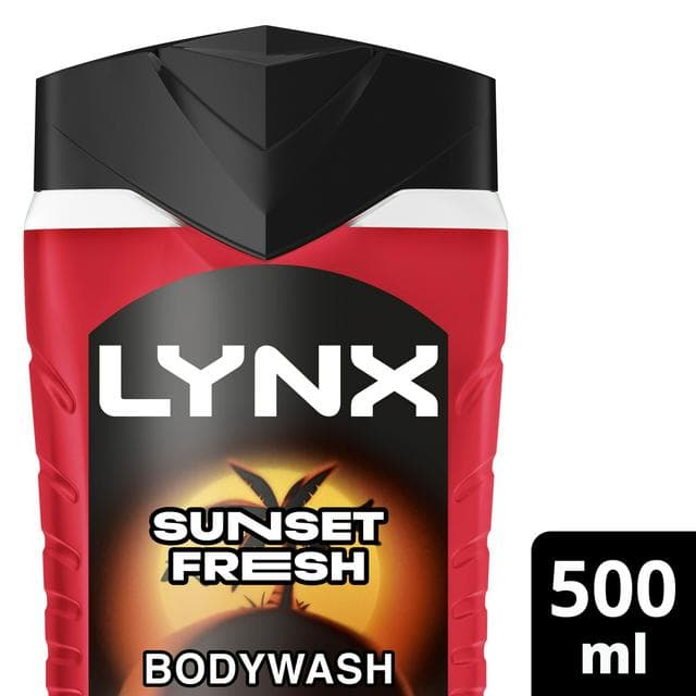 Lynx Sunset Fresh Shower Gel Body Wash for Men 500ml - gallery image 1