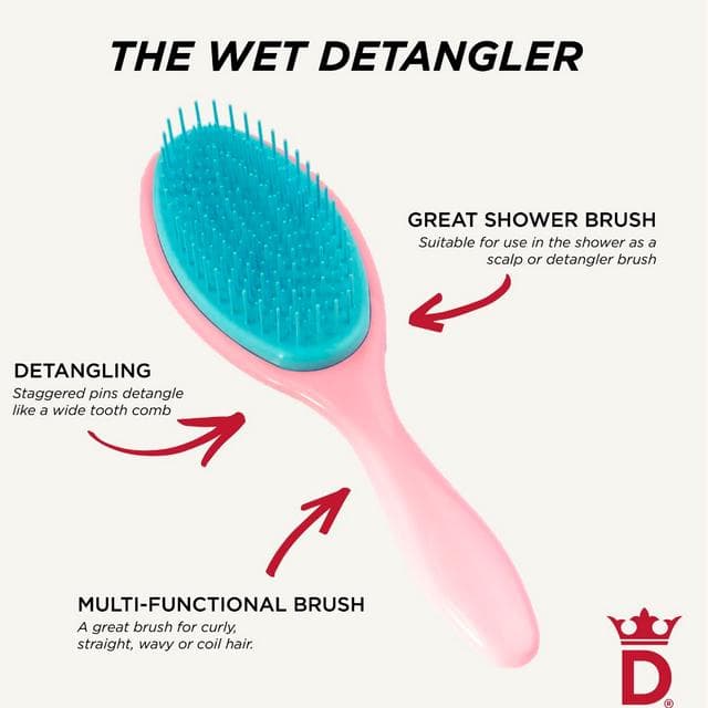 Denman D95 the Wet Detangler Pink Crush - gallery image 4