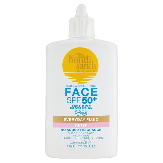 Bondi Sands Face SPF 50+ Tinted Sunscreen Fluid 50ml - gallery image 1