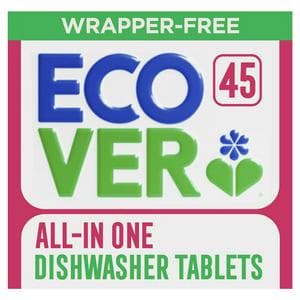 Ecover All in One Wrapper Free Dishwasher Tablets x45 0.78g