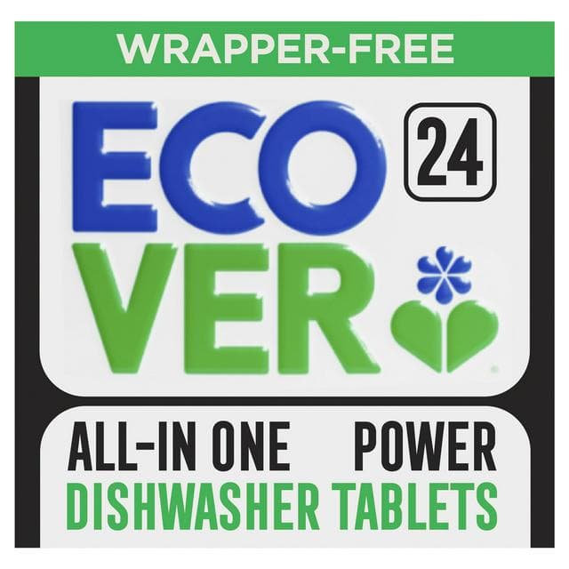 Ecover Wrapper Free All in One Power Dishwasher Tablets x24 0.42kg - gallery image 1